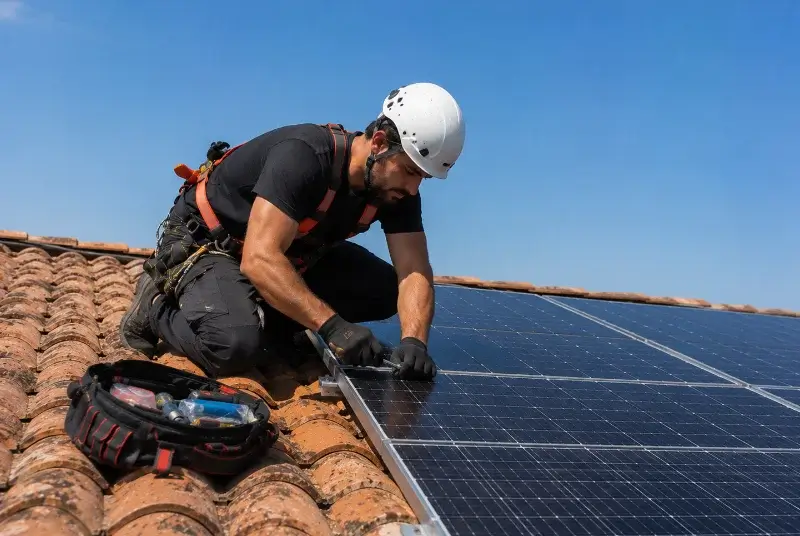 Maintenance et monitoring de panneaux solaires à Saint-Médard-de-Guizières